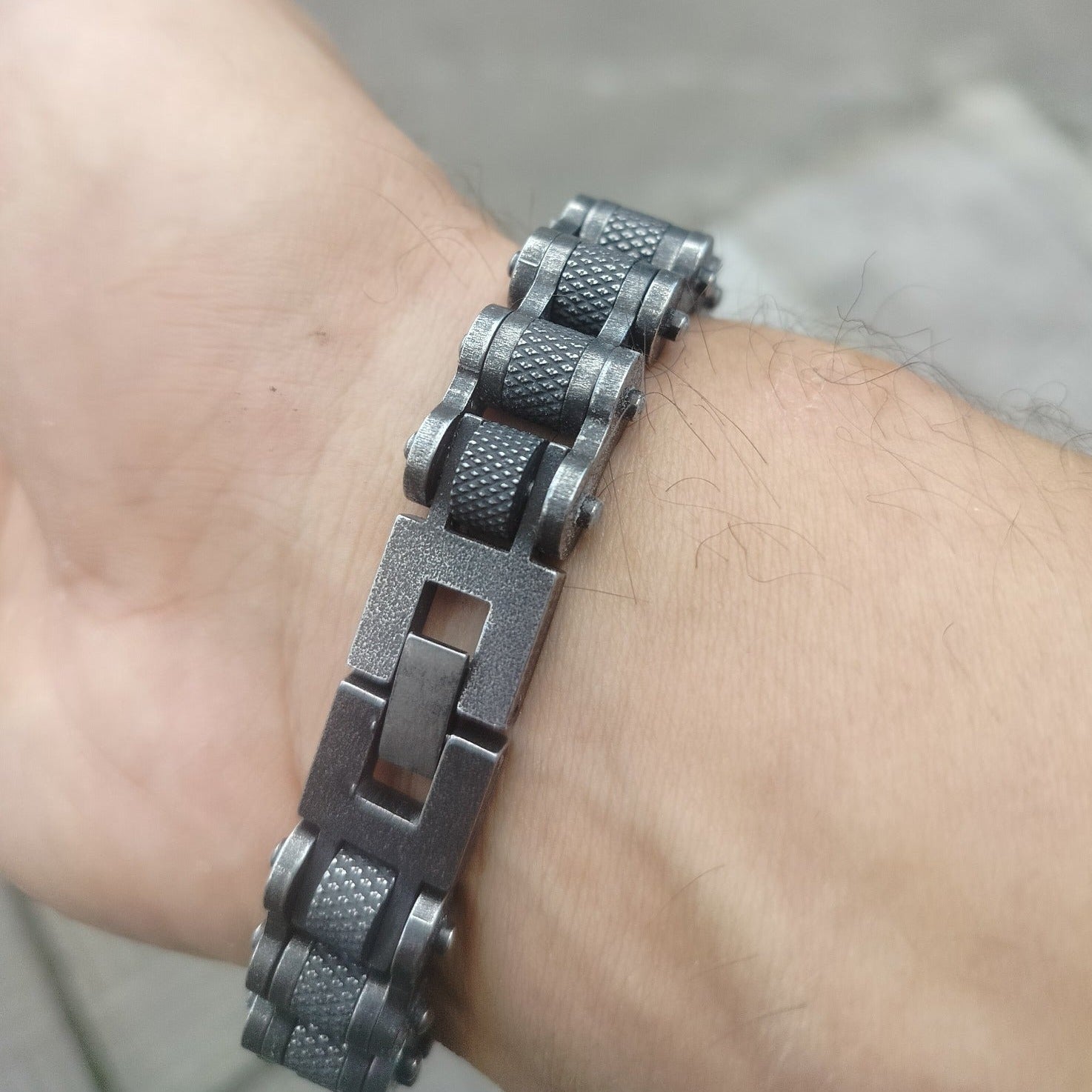 Pulseira masculina de aço inoxidável - Forger