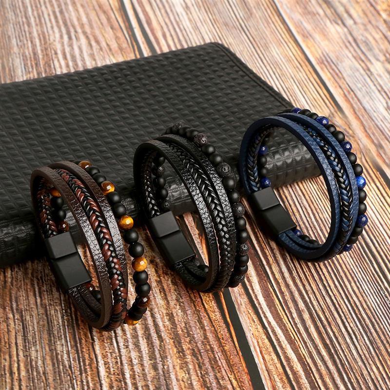 Conjunto Pulseiras de couro - 23 Opções - Nordwear