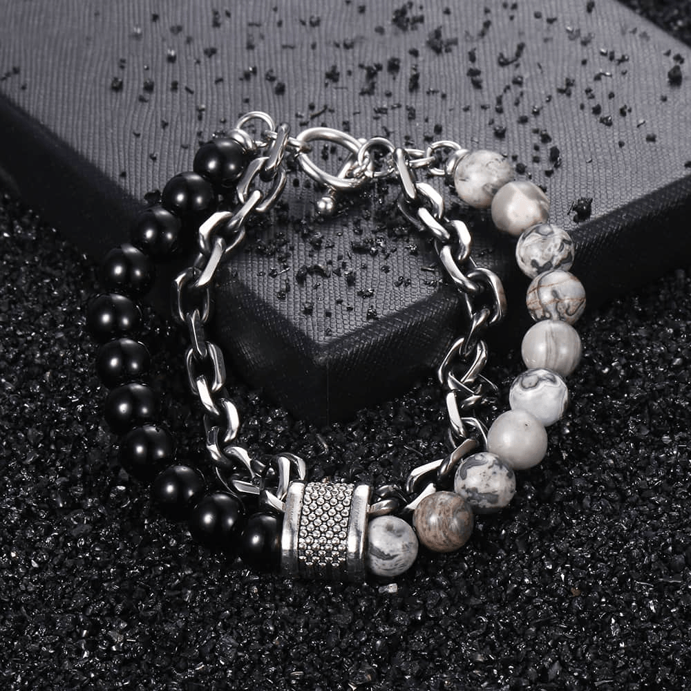 Conjunto de pulseiras Dark Rustic - Nordwear