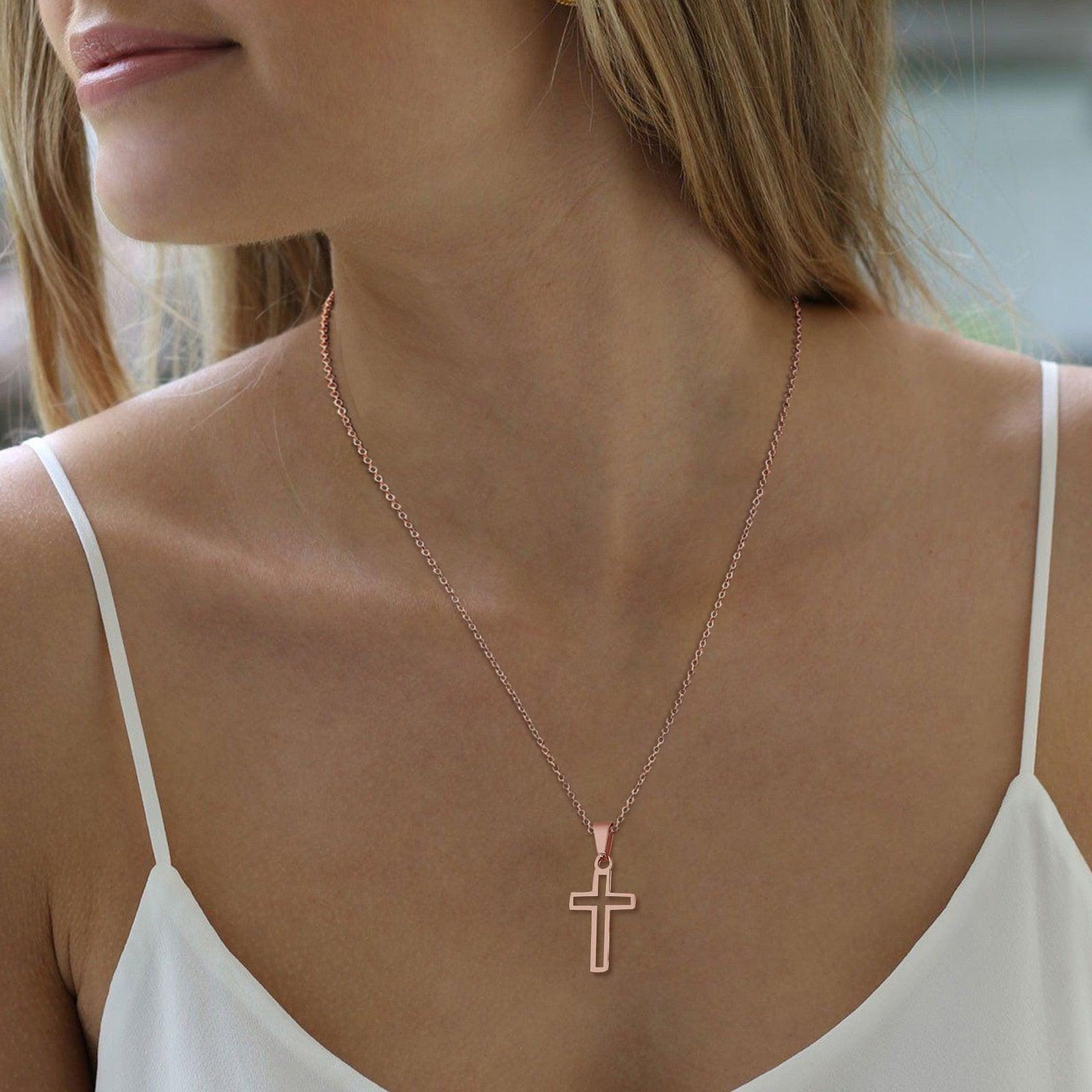 Colar Crucifixo Minimalista - Nordwear