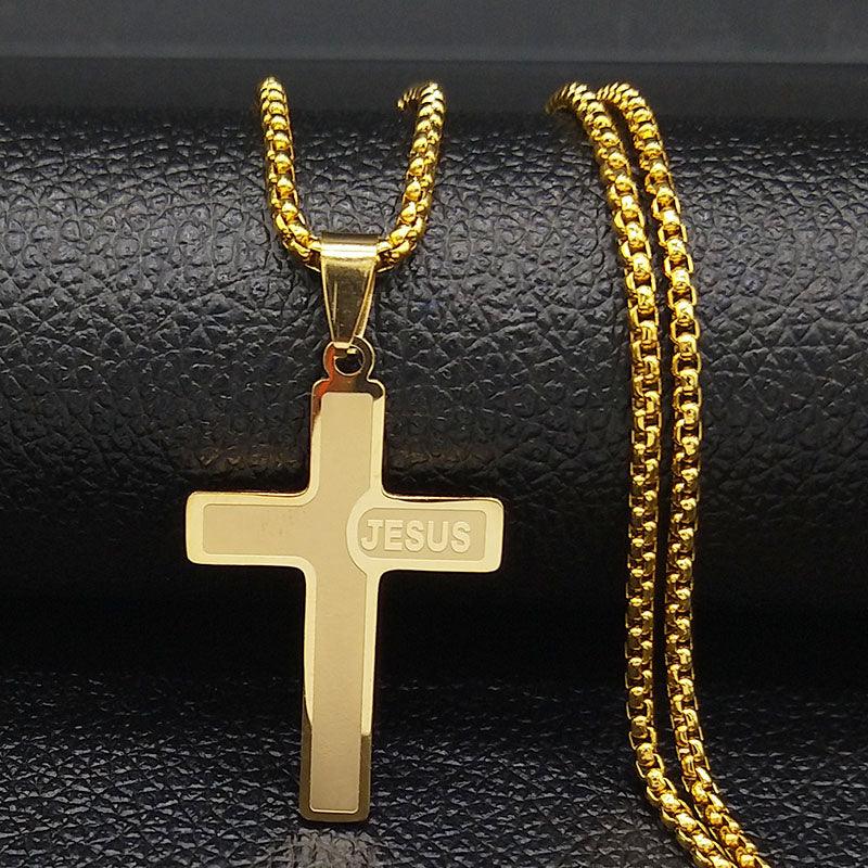 Corrente Crucifixo com nome Jesus - Nordwear