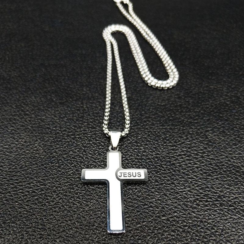 Corrente Crucifixo com nome Jesus - Nordwear