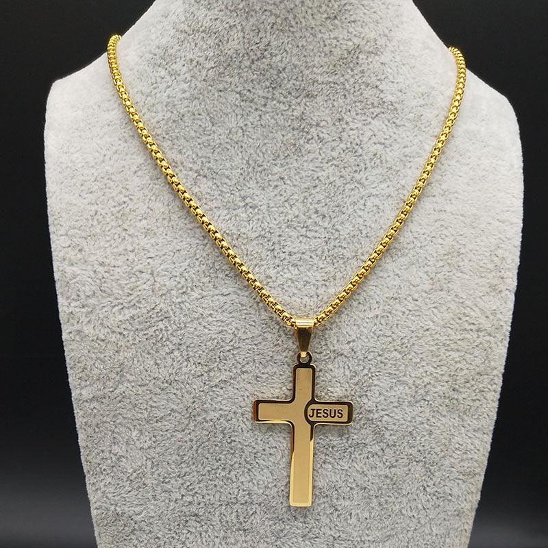 Corrente Crucifixo com nome Jesus - Nordwear