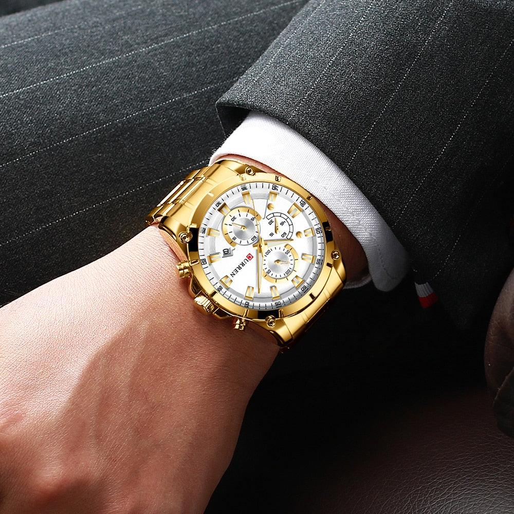 Relógio Gold Business Watch Male - Nordwear